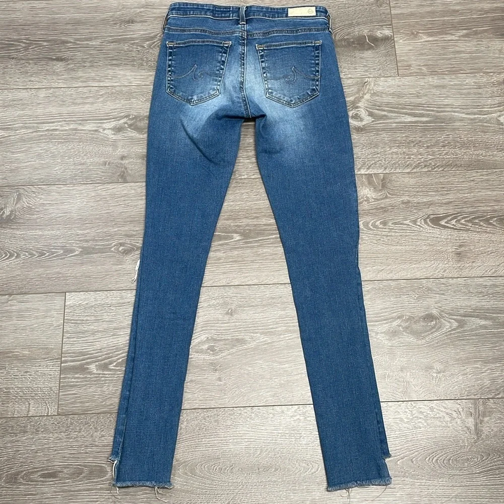 AG Adriano Goldschmied The Middi Ankle Mid Rise Legging Ankle Denim Jeans 24R